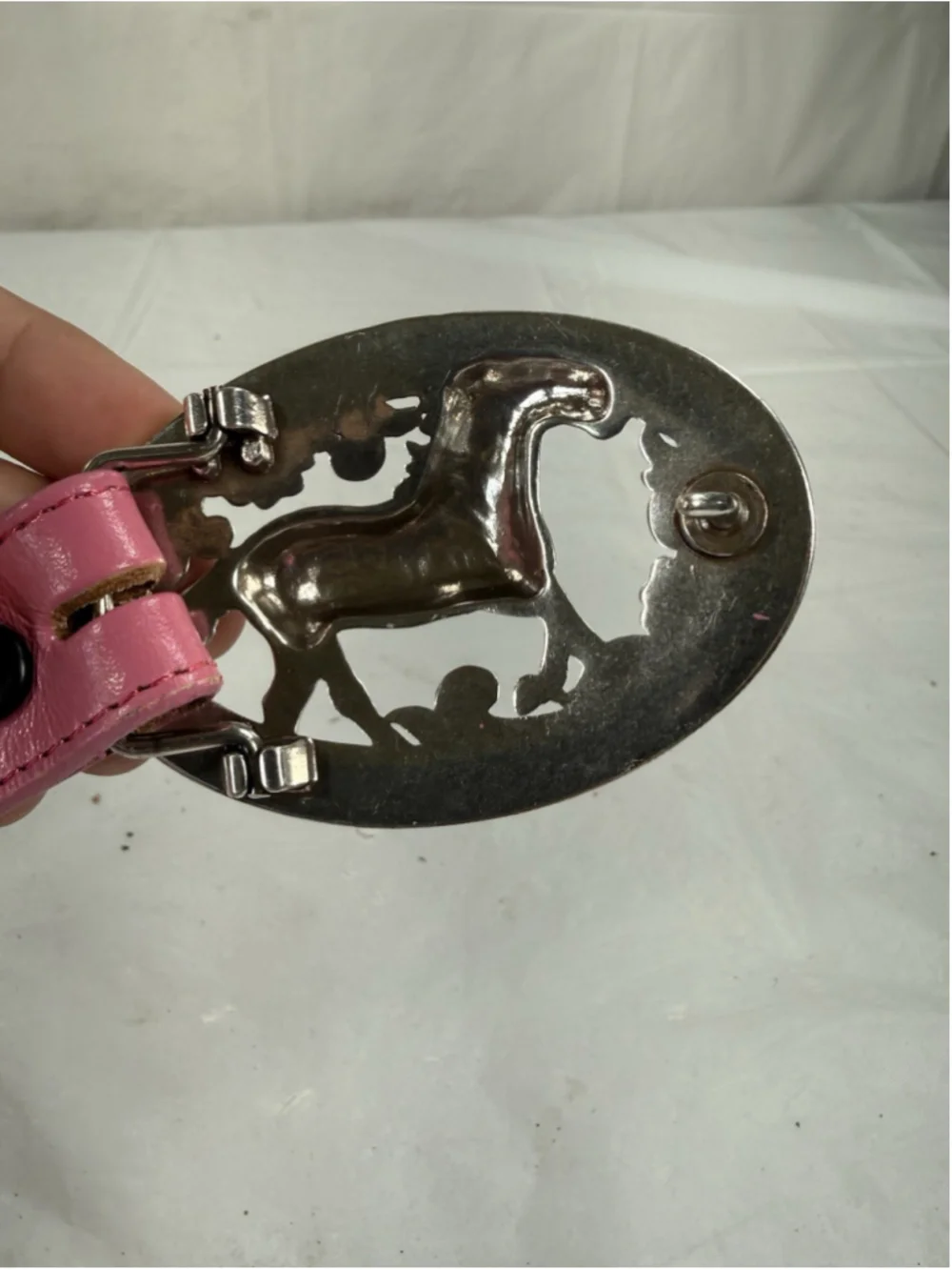 Justin New Lil Beauty Top Grain Leather Belt Size 22 Made In USA Excellent Cond